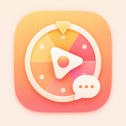 ChatSpinCam logo — spin arrow around a camera lens